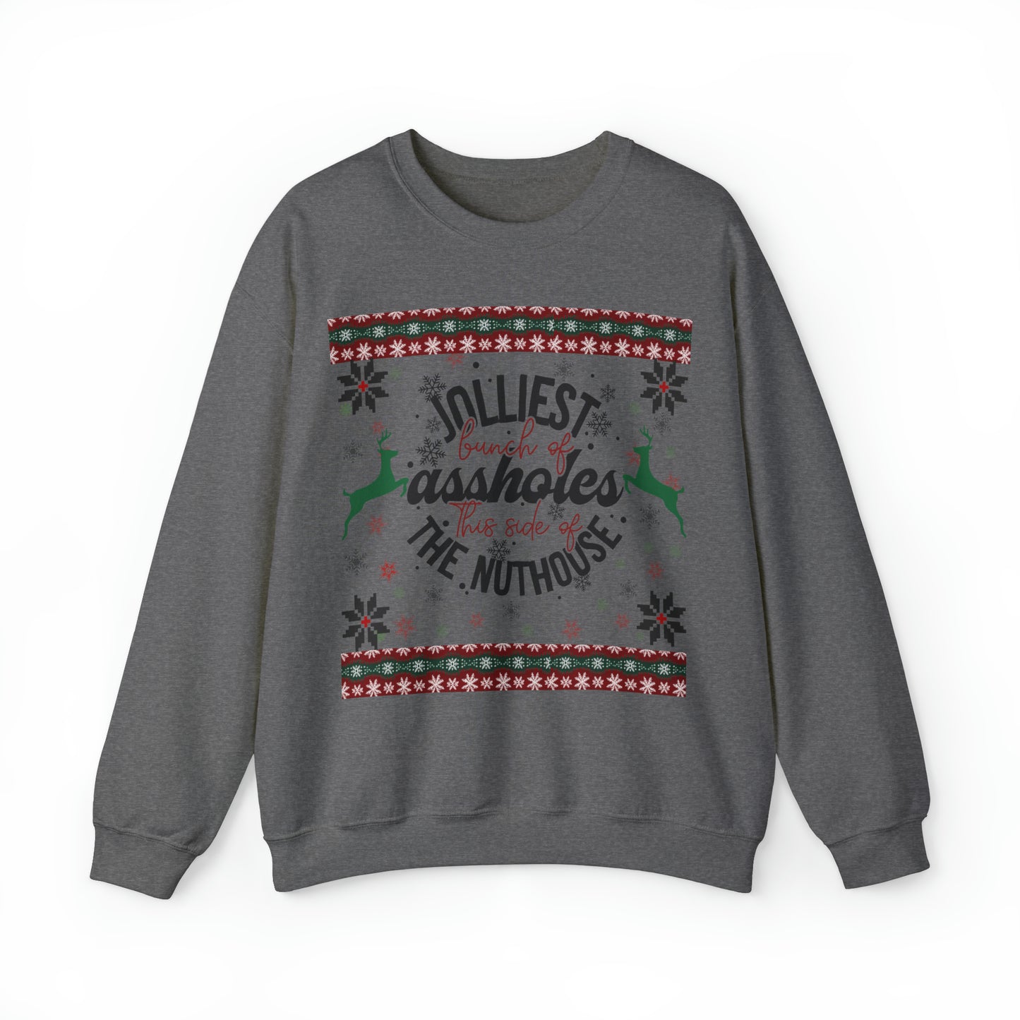 JOLLIEST ASSHOLES | UGLY CHRISTMAS SWEATER | UNISEX CREW