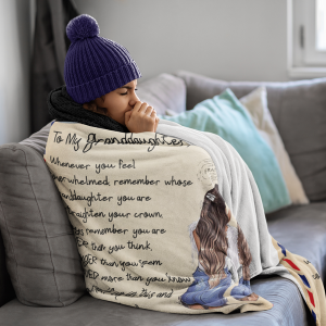 To My Granddaughter | You Are Loved | Personalized Blanket | From Grandma