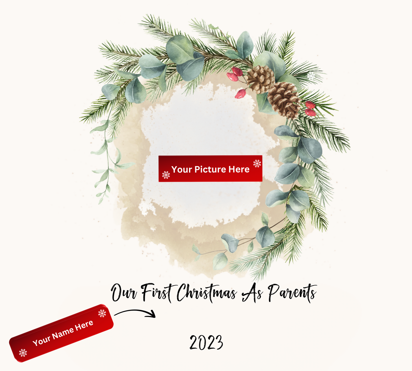 1st Christmas As Parents| LGBTQ | Personalize Ceramic Ornament