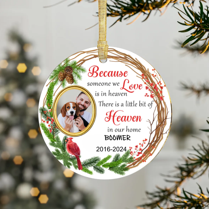 PET MEMORIAL ORNAMENT | FOREVER LOVED | ACRYLIC CHRISTMAS ORNAMENT