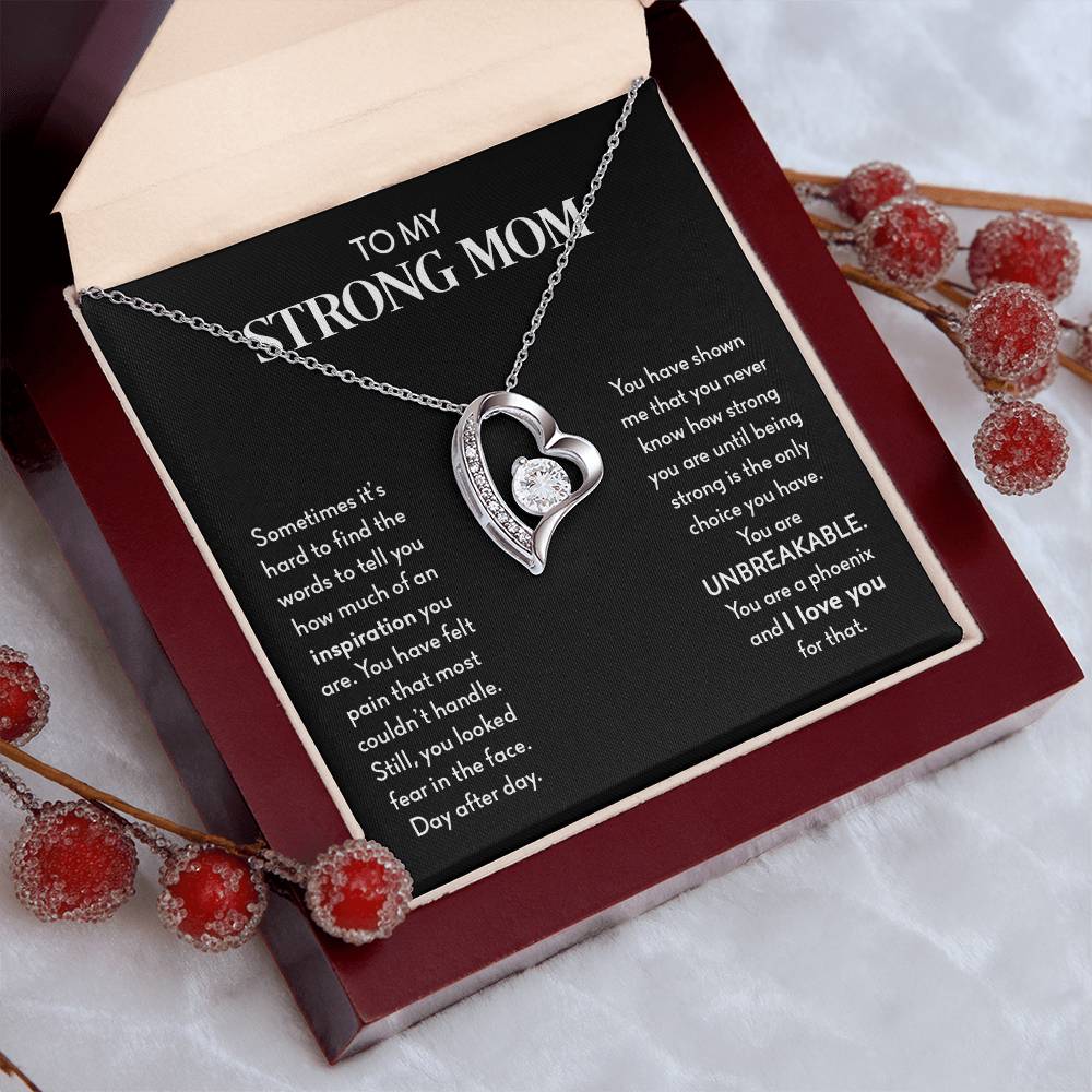 My Strong Mom | You Are UNBREAKABLE - Forever Love Necklace