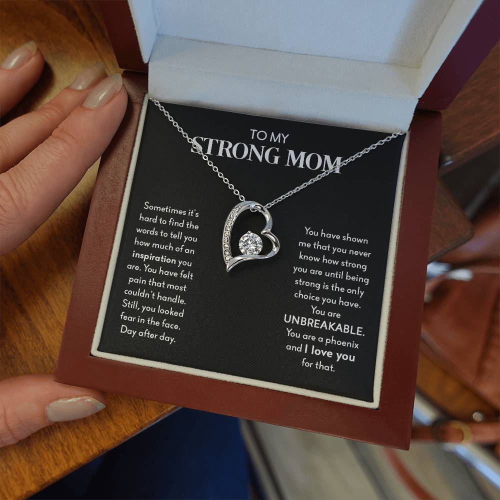 My Strong Mom | You Are UNBREAKABLE - Forever Love Necklace