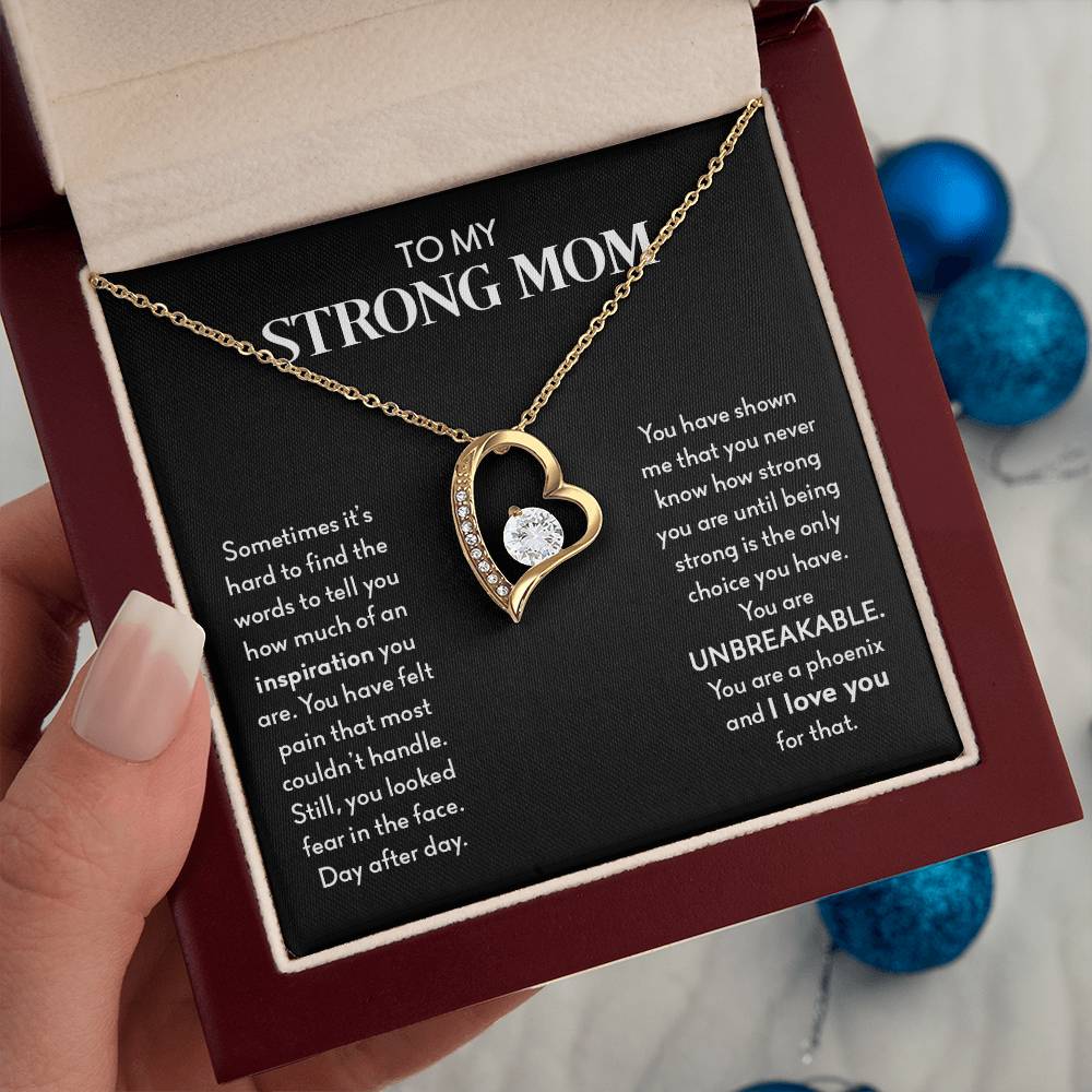 My Strong Mom | You Are UNBREAKABLE - Forever Love Necklace