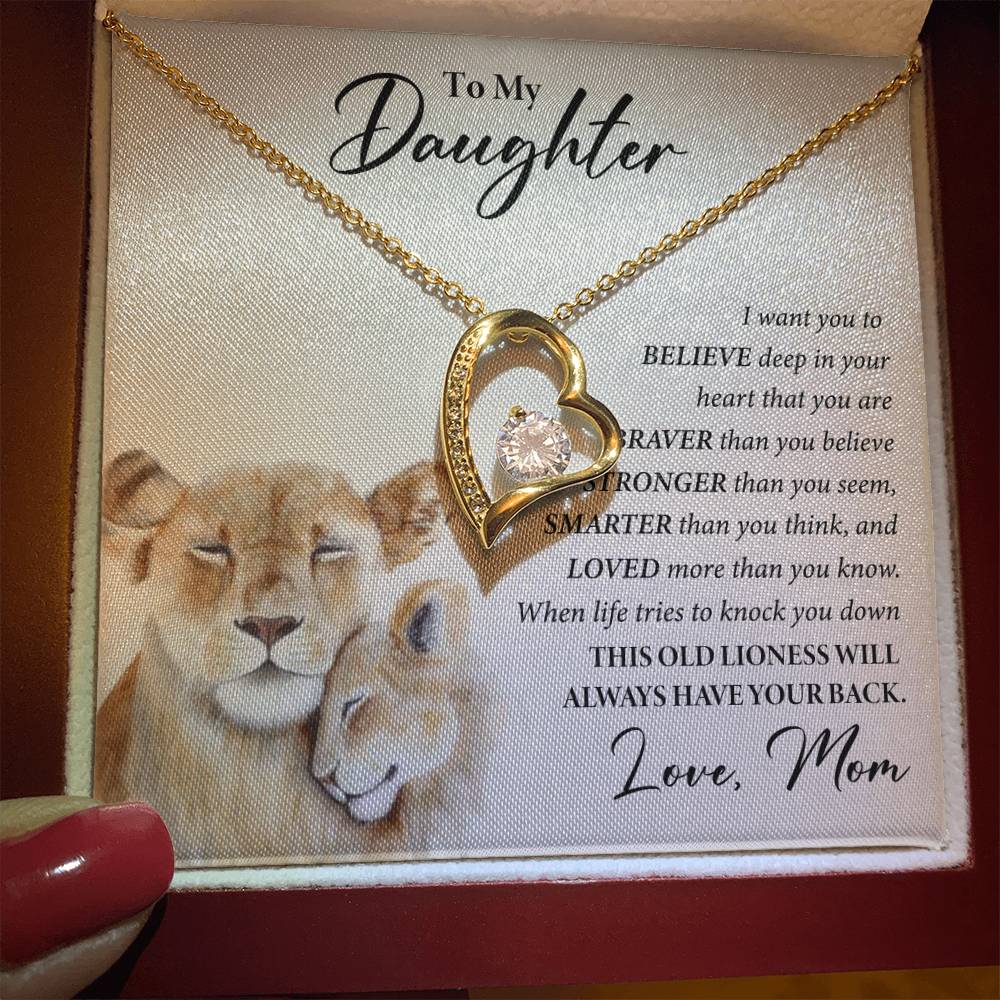 To My Daughter | Believe | Forever Love Necklace