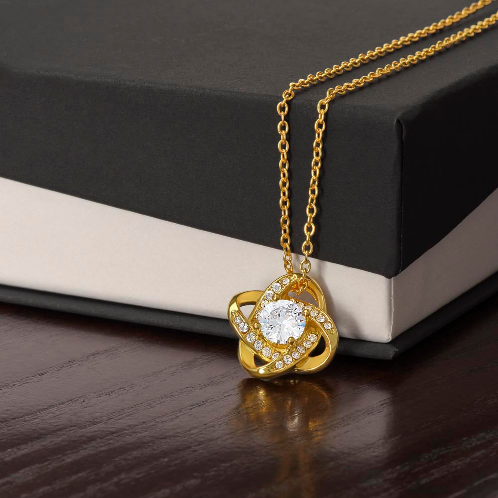 To My Beloved Granddaughter | So Proud | Love Knot Necklace