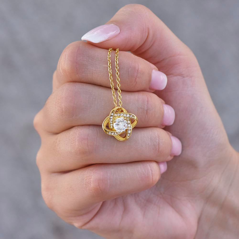 To My Girlfriend I Need You, My Queen | Love Knot Necklace