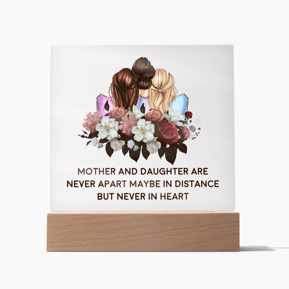 Mother & Daughter | Together In Heart | Acrylic Keepsake