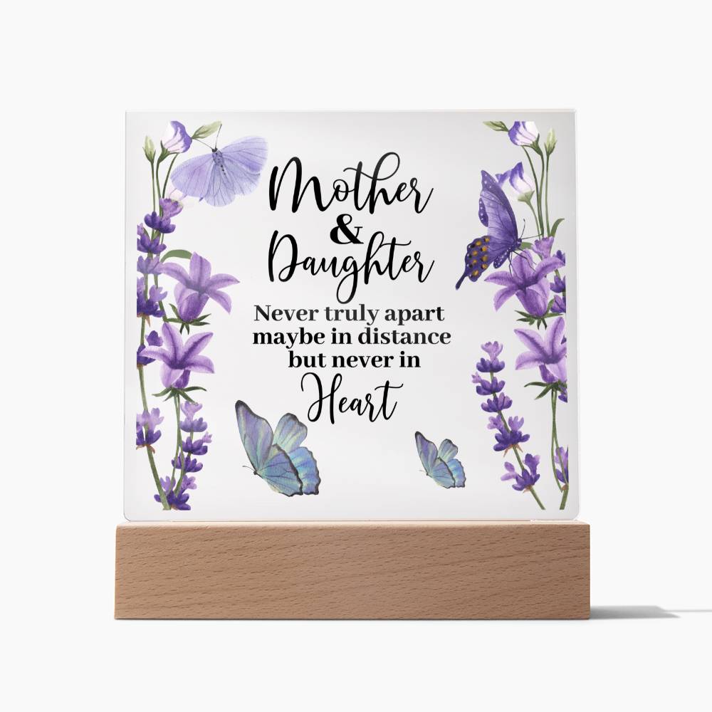 Mother & Daughter | Never Apart | Acrylic Keepsake