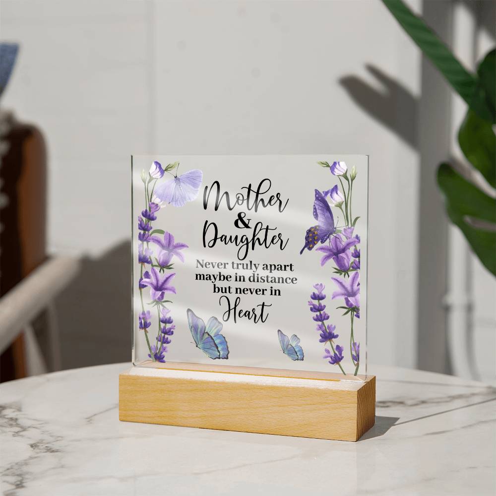 Mother & Daughter | Never Apart | Acrylic Keepsake