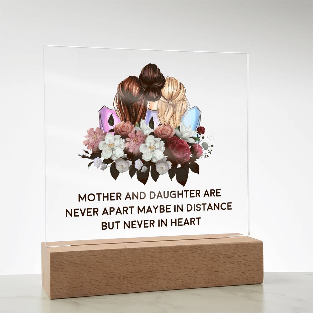 Mother & Daughter | Together In Heart | Acrylic Keepsake