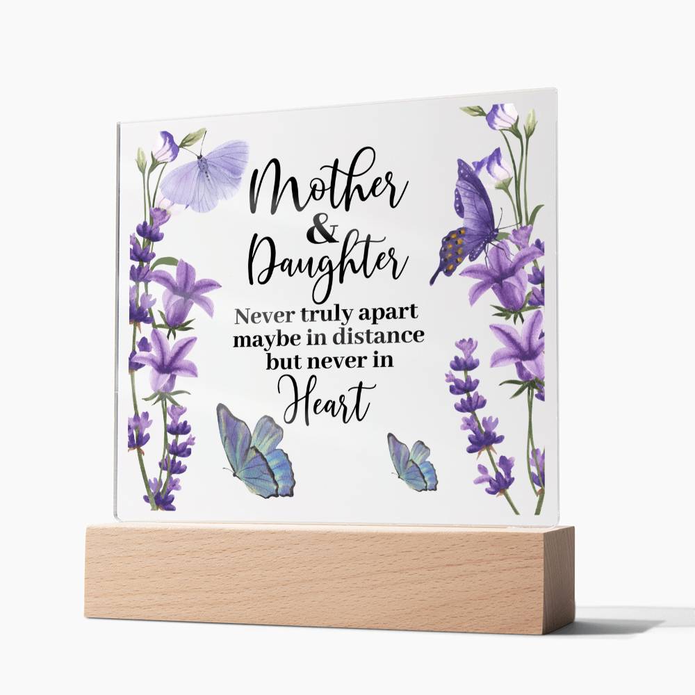 Mother & Daughter | Never Apart | Acrylic Keepsake