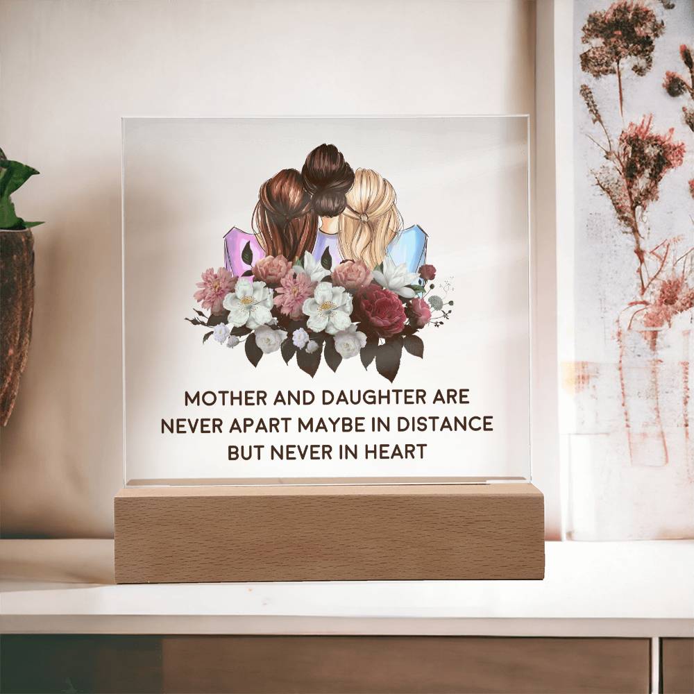 Mother & Daughter | Together In Heart | Acrylic Keepsake