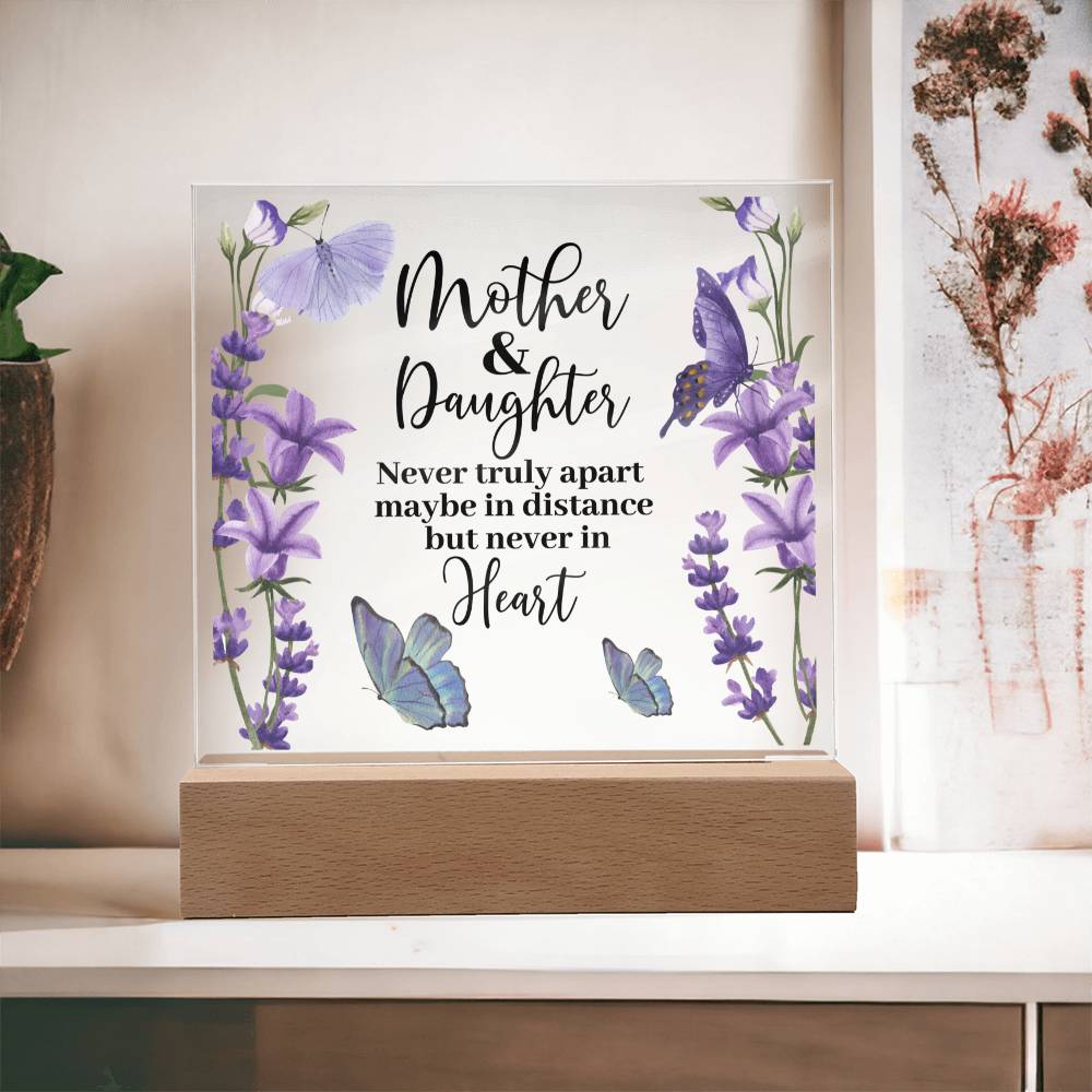 Mother & Daughter | Never Apart | Acrylic Keepsake