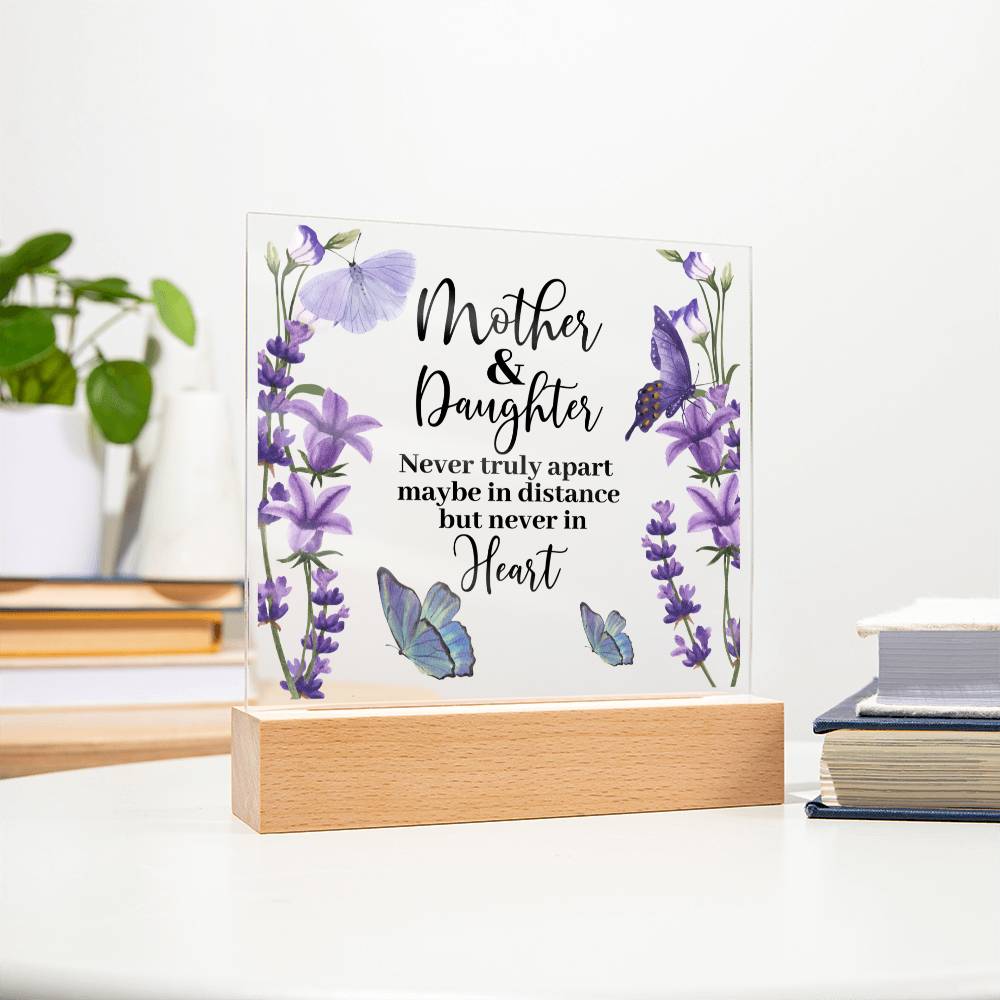 Mother & Daughter | Never Apart | Acrylic Keepsake
