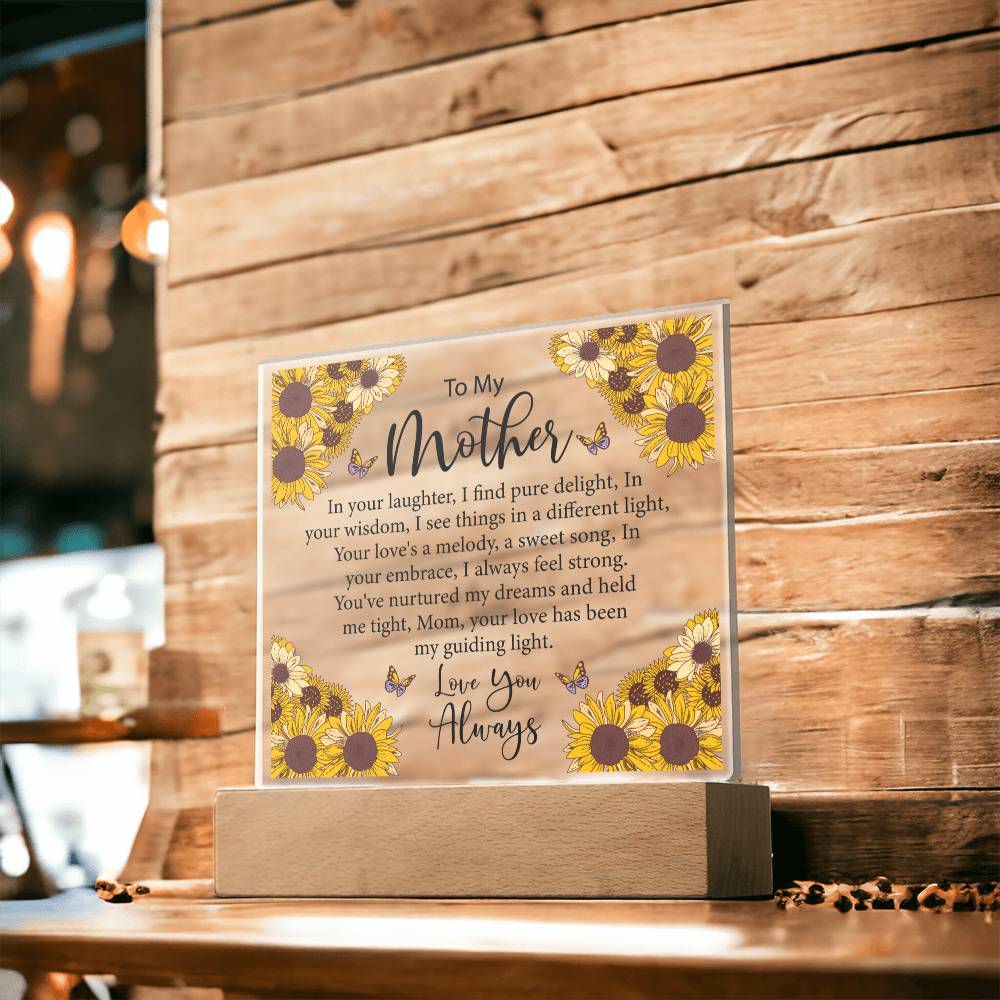 To My Mother | Your love, My Guiding Light | Acrylic Keepsake