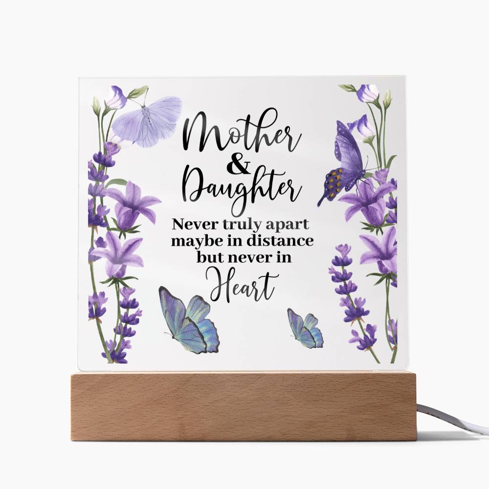 Mother & Daughter | Never Apart | Acrylic Keepsake