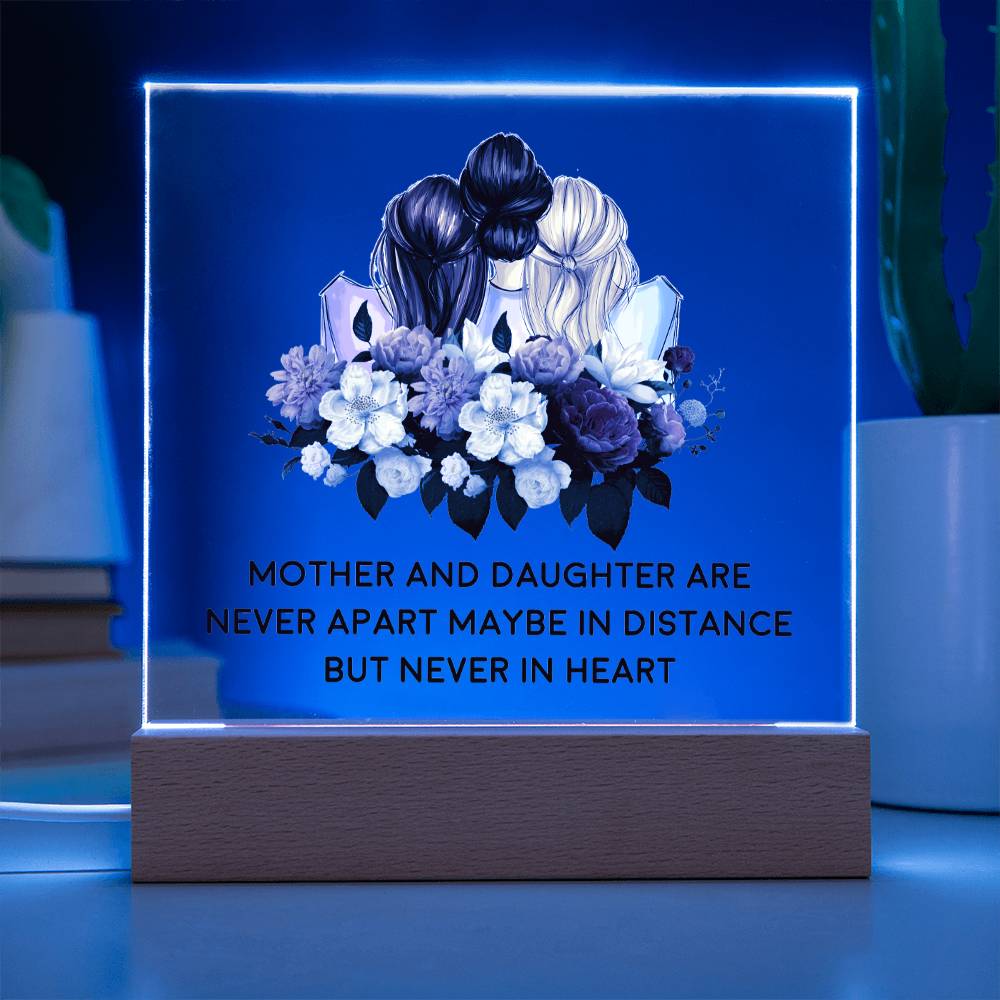 Mother & Daughter | Together In Heart | Acrylic Keepsake