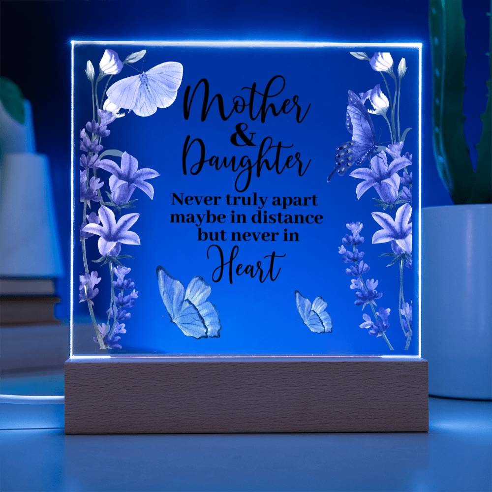 Mother & Daughter | Never Apart | Acrylic Keepsake