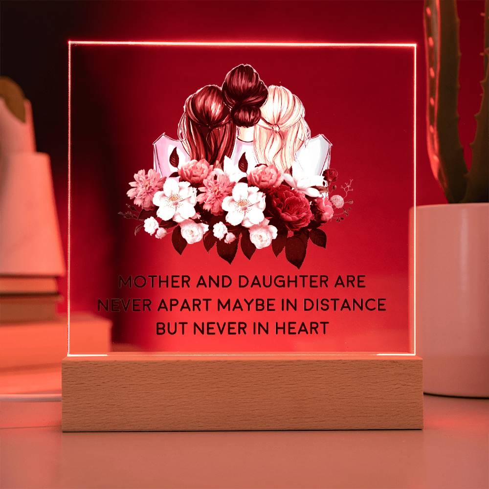 Mother & Daughter | Together In Heart | Acrylic Keepsake
