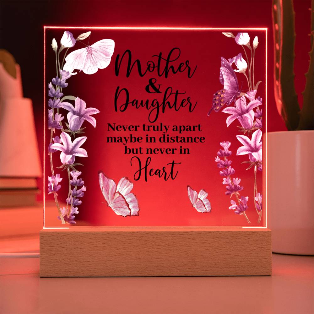 Mother & Daughter | Never Apart | Acrylic Keepsake