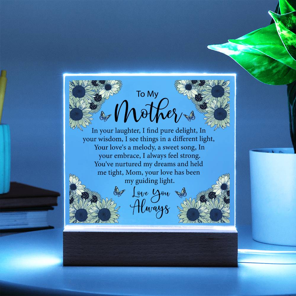 To My Mother | Your love, My Guiding Light | Acrylic Keepsake