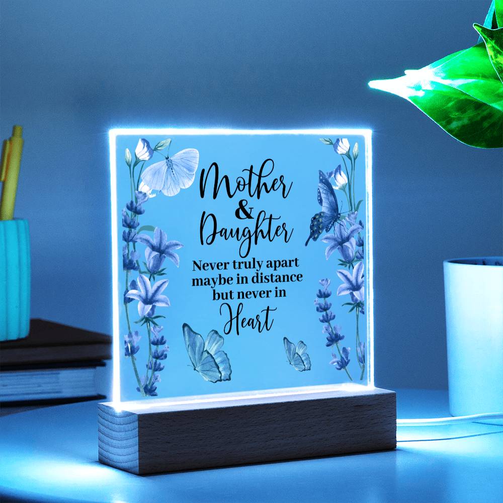 Mother & Daughter | Never Apart | Acrylic Keepsake