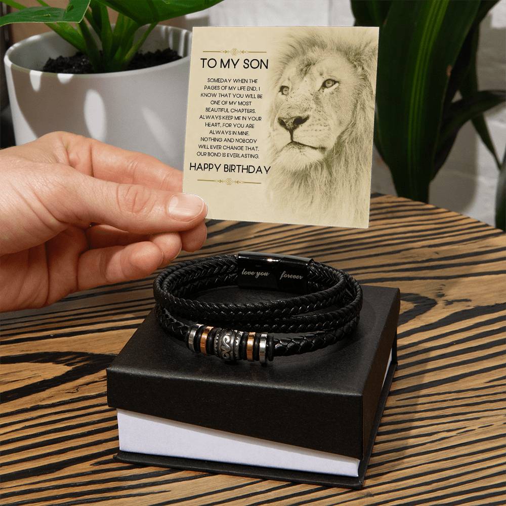 To My Son | Happy Birthday | Love You Forever Bracelet