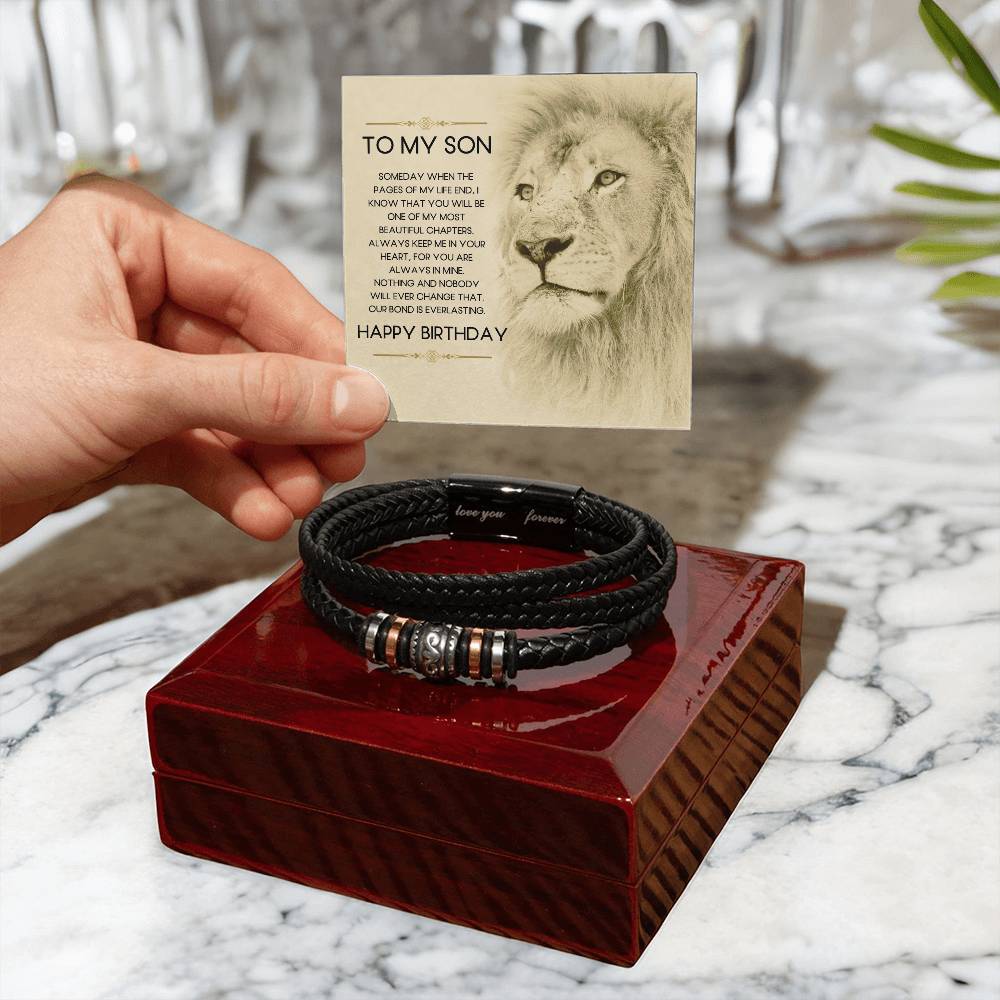 To My Son | Happy Birthday | Love You Forever Bracelet