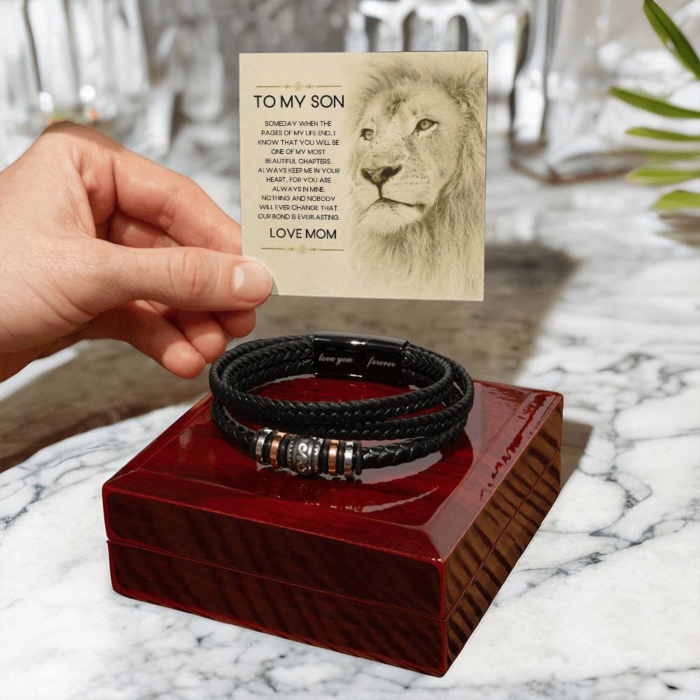 To My Son | From Mom | Our Bond | Forever Bracelet