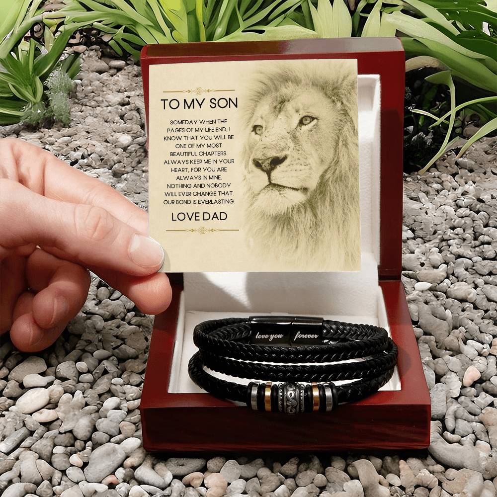 To My Son | From Dad | Our Bond | Forever Bracelet