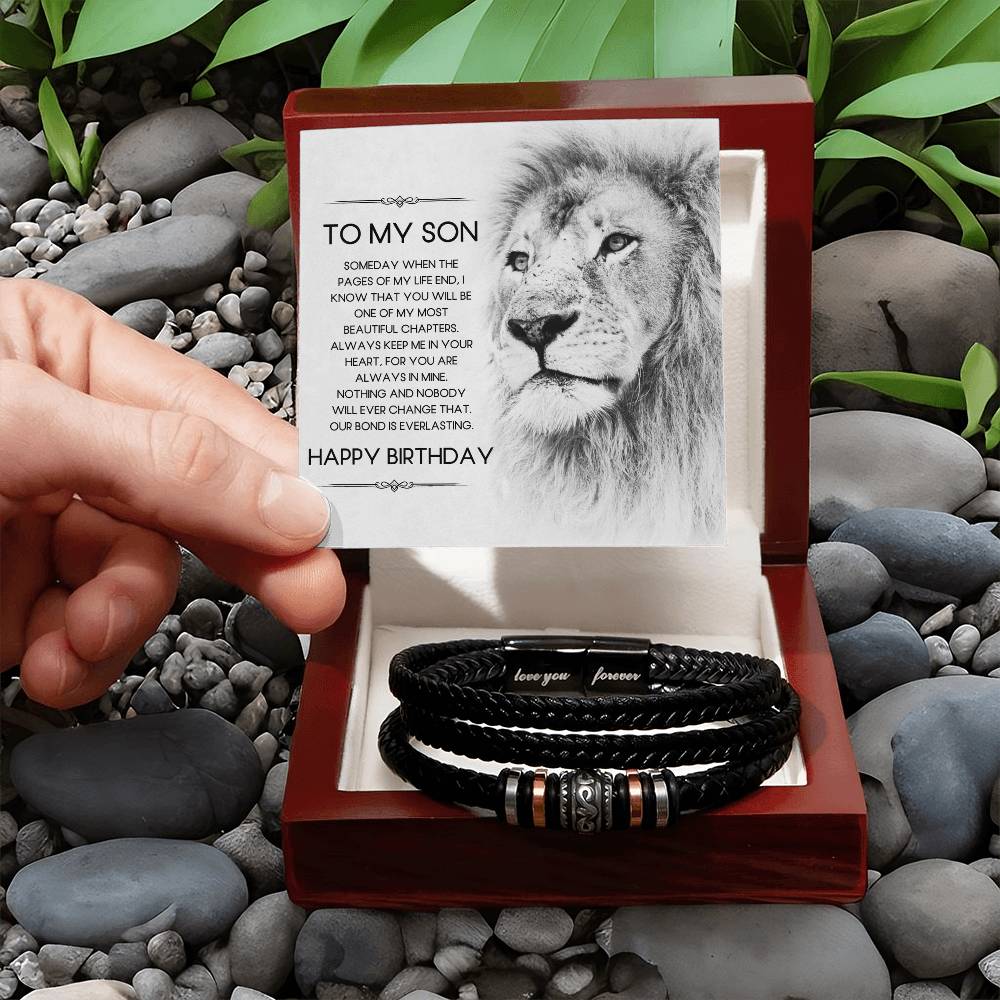 To My Son | Happy Birthday | Love You Forever Bracelet