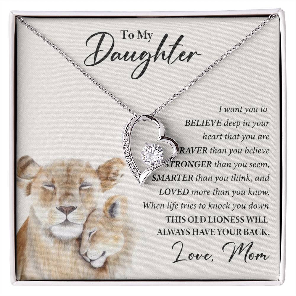 To My Daughter | Believe | Forever Love Necklace