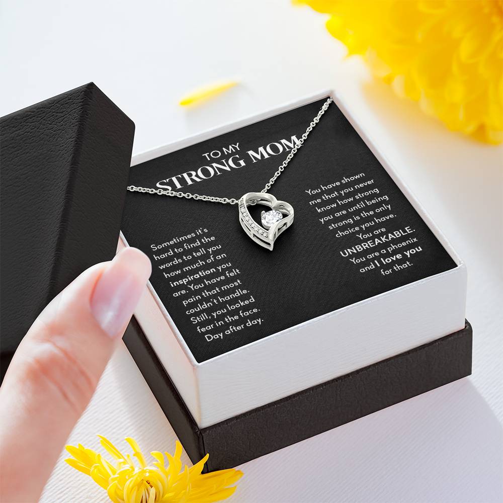 My Strong Mom | You Are UNBREAKABLE - Forever Love Necklace