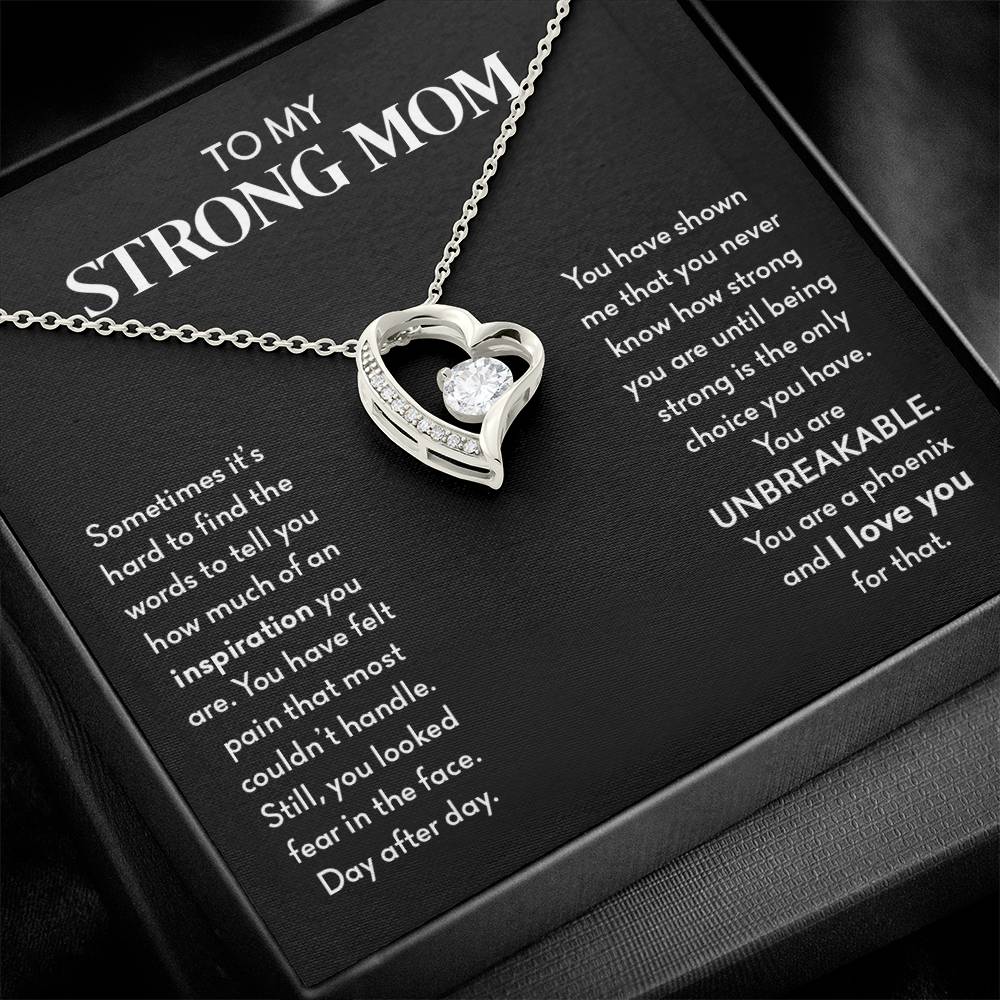 My Strong Mom | You Are UNBREAKABLE - Forever Love Necklace