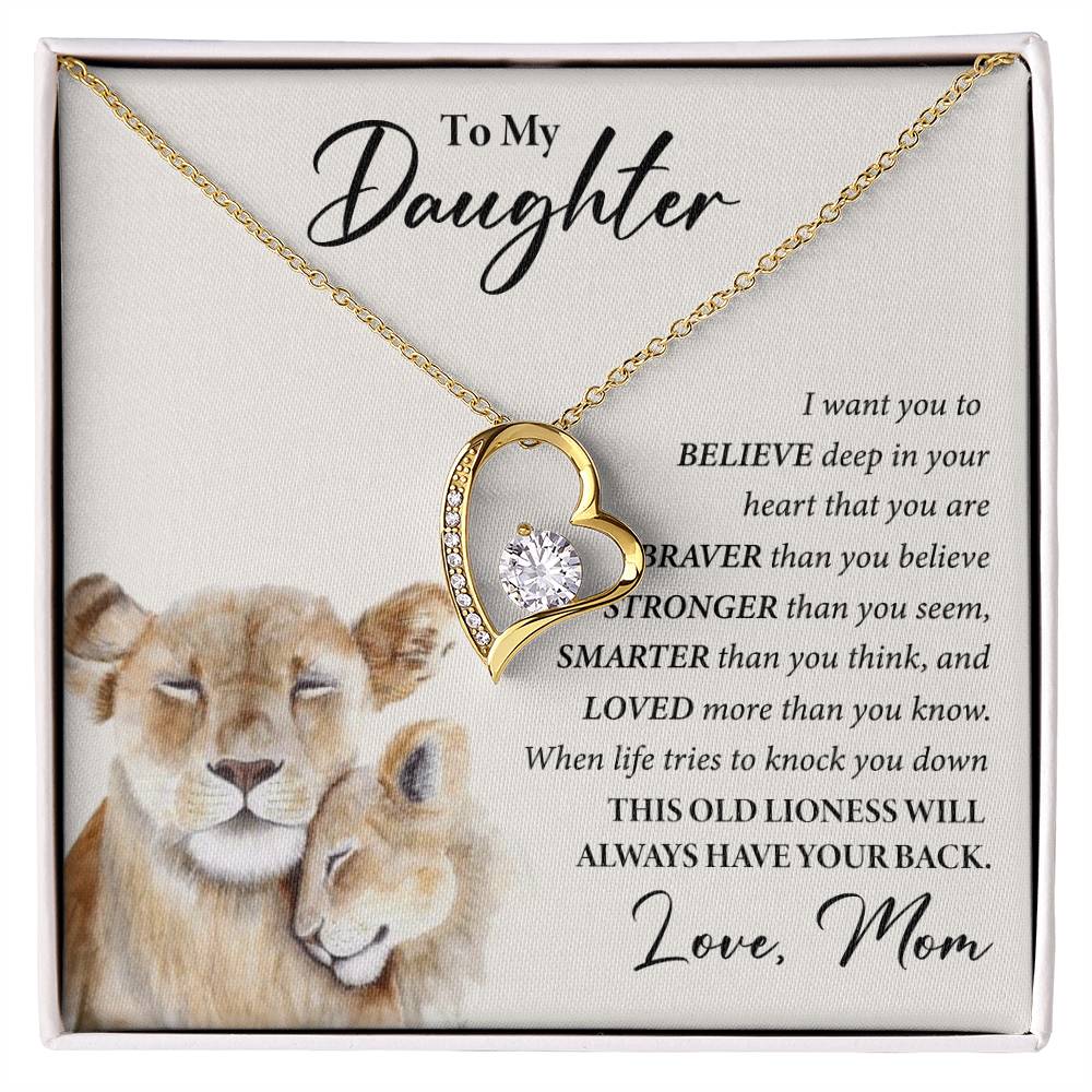 To My Daughter | Believe | Forever Love Necklace