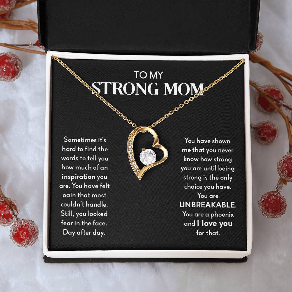 My Strong Mom | You Are UNBREAKABLE - Forever Love Necklace