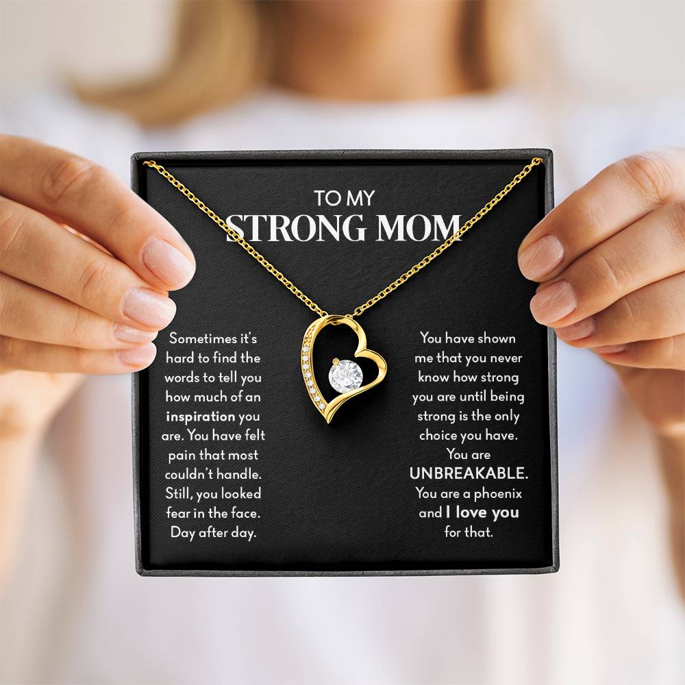 My Strong Mom | You Are UNBREAKABLE - Forever Love Necklace
