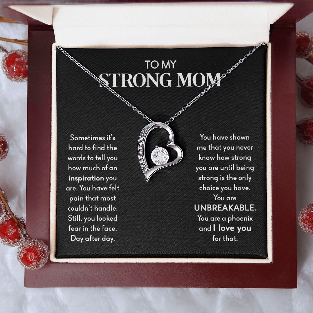 My Strong Mom | You Are UNBREAKABLE - Forever Love Necklace