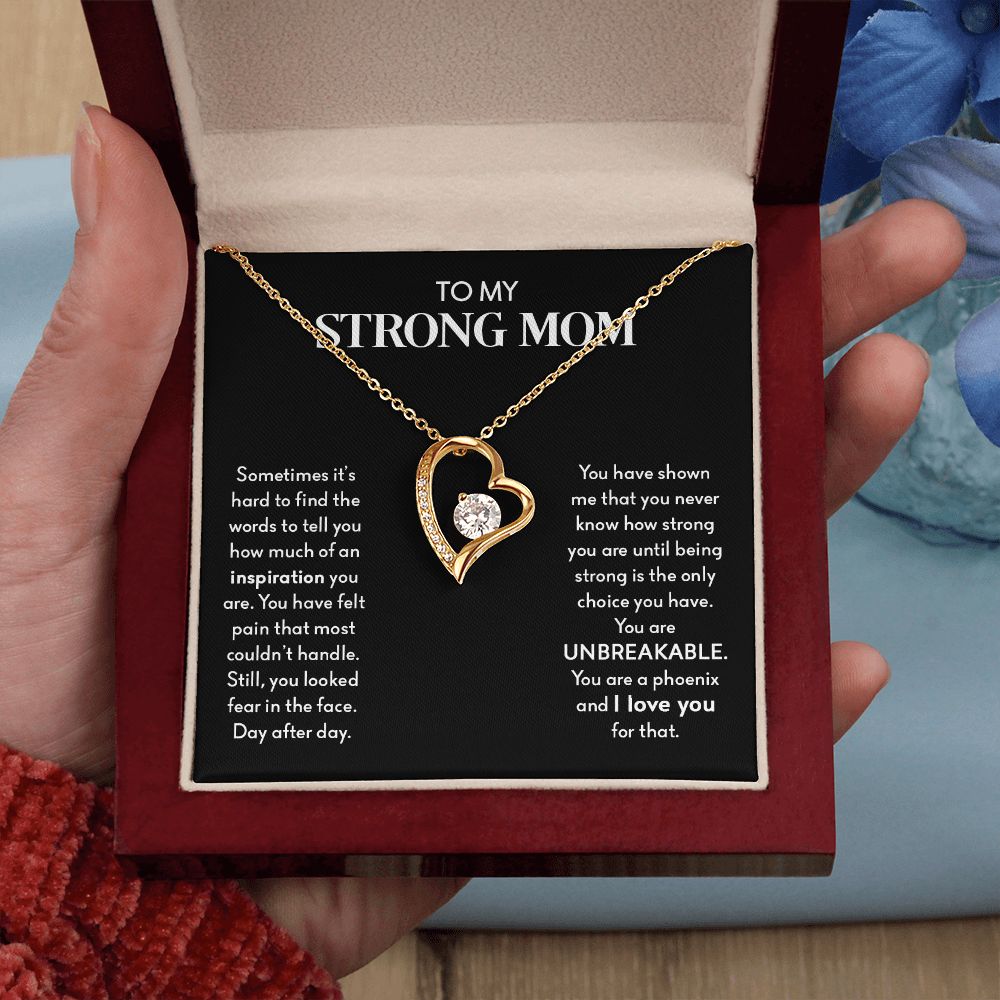 My Strong Mom | You Are UNBREAKABLE - Forever Love Necklace