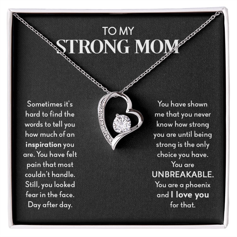 My Strong Mom | You Are UNBREAKABLE - Forever Love Necklace