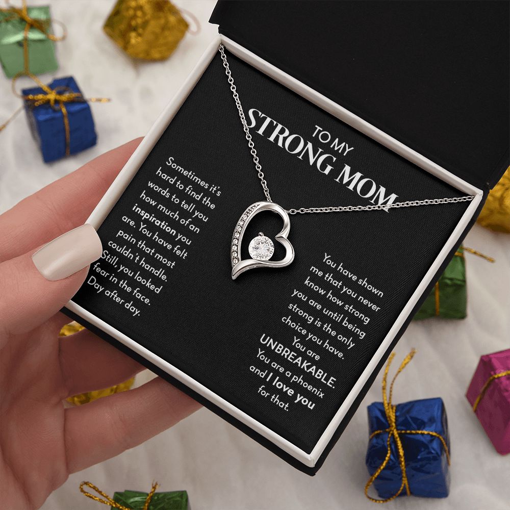 My Strong Mom | You Are UNBREAKABLE - Forever Love Necklace