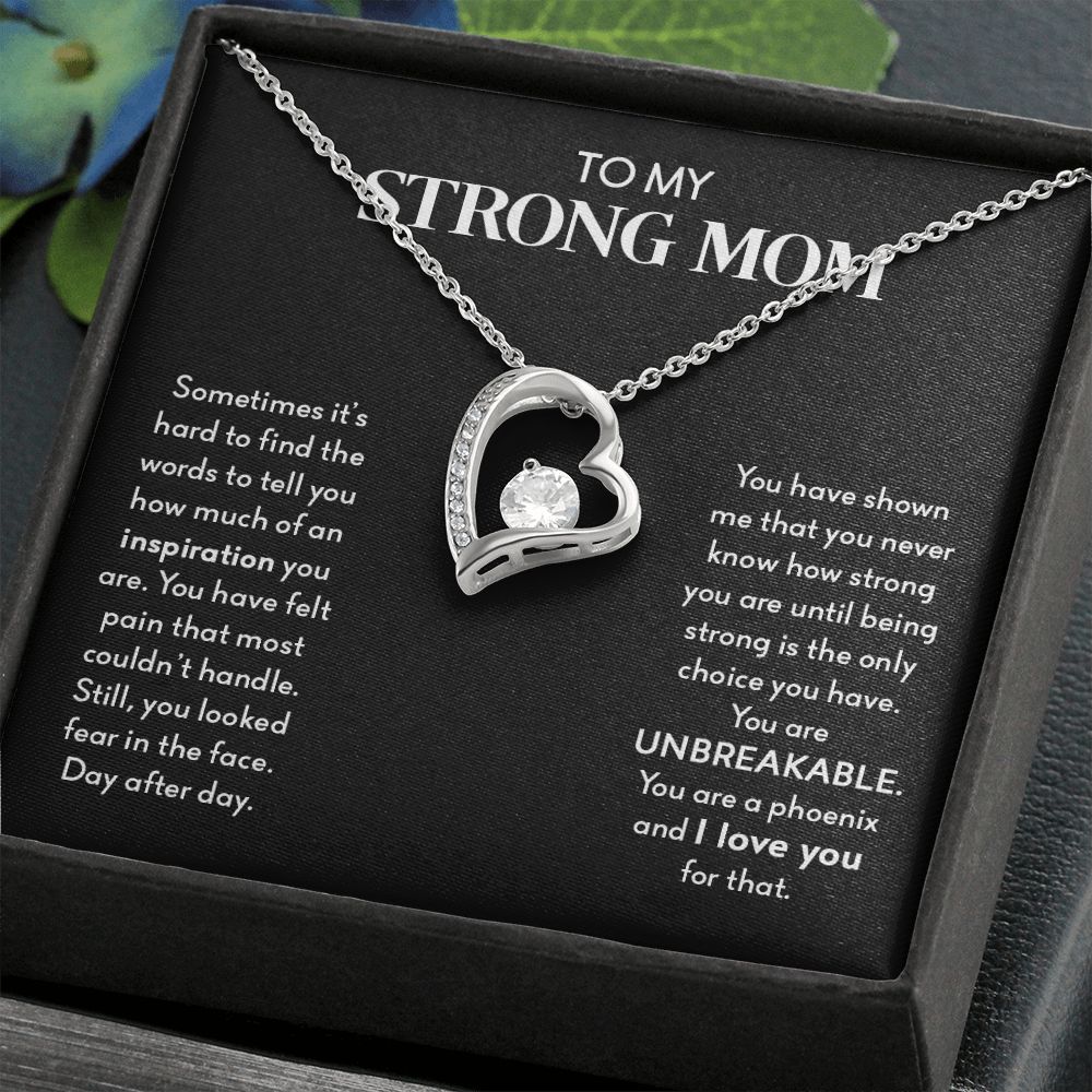 My Strong Mom | You Are UNBREAKABLE - Forever Love Necklace