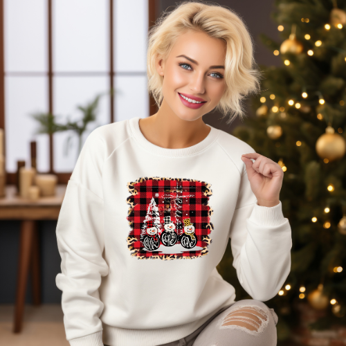 FAITH, HOPE, LOVE  | THE GREATES IS LOVE | CHRISTMAS SWEATSHIRT