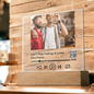 Eternalize Your Love Story | Custom Acrylic Song Plaque | LED Wood Base