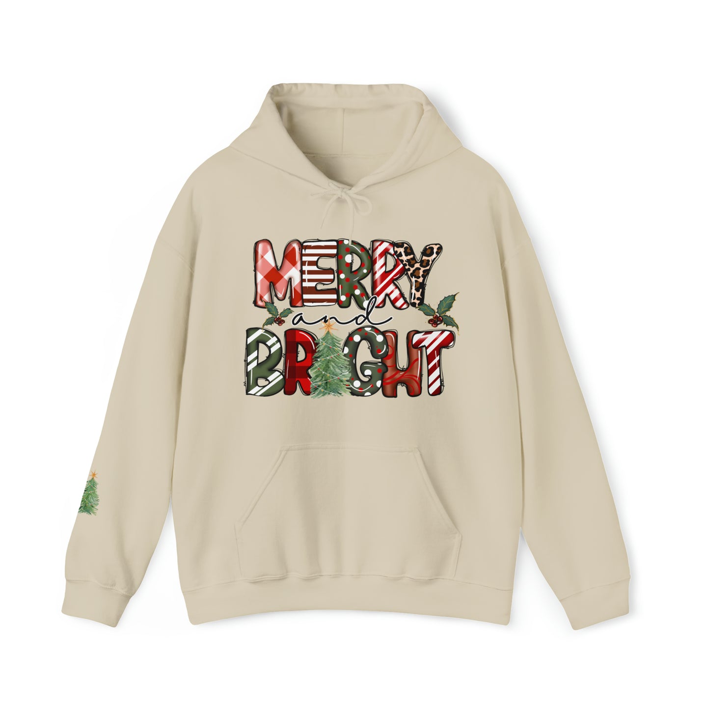 MERRY & BRIGHT| CHRISTMAS HOODIE