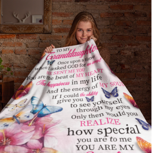 Grandaughter | You Are The Beat Of My Heart | Keep sake Blanket