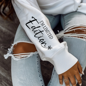 I'm Not Perfect | Limited Addition Affirmation Sweatshirt | Sleeve Print