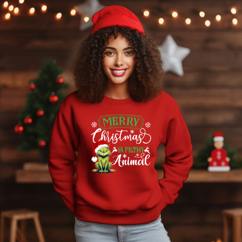 MERRY CHRISTMAS YA FILTHY ANMIAL | UNISEX SWEATSHIRT