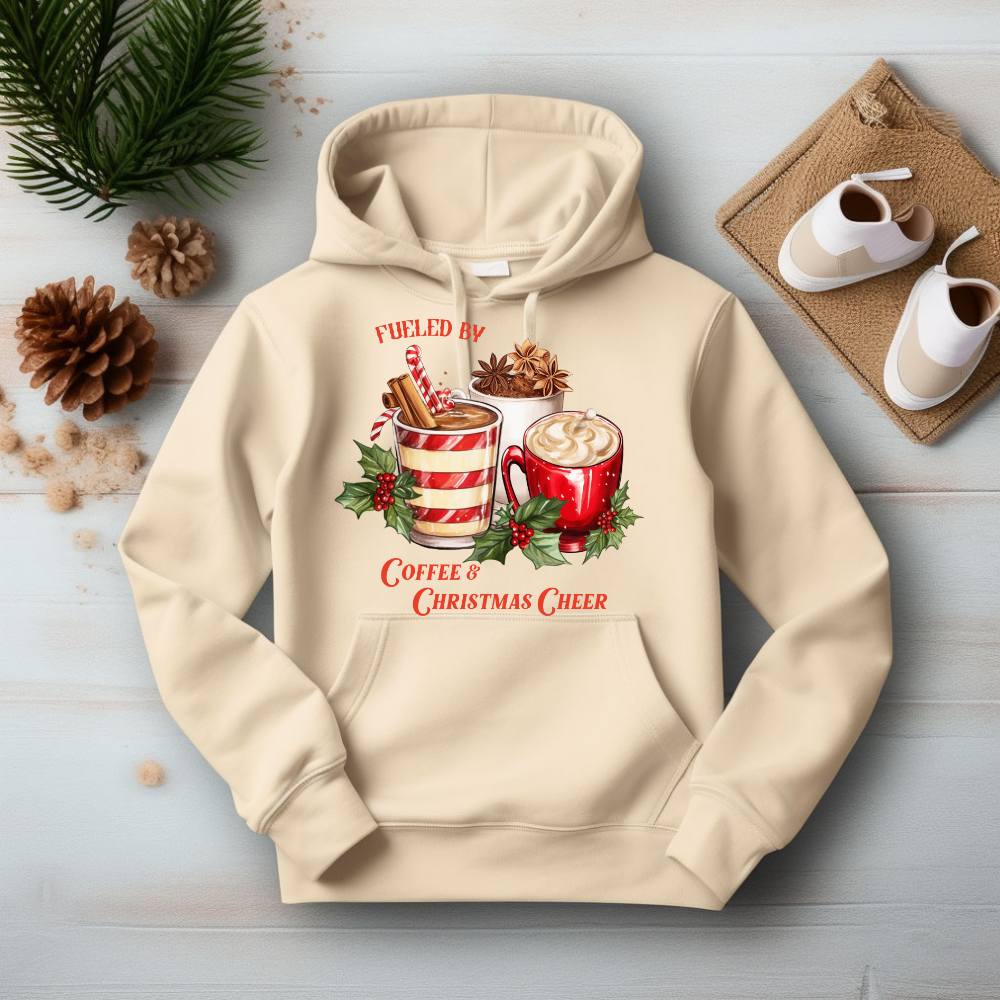 COFFEE & CHRISTMAS CHEER| UNISEX CHRISTMAS HOODIE