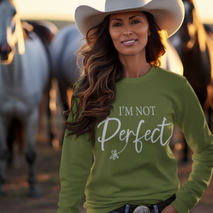 I'm Not Perfect | Limited Addition Affirmation Sweatshirt | Sleeve Print